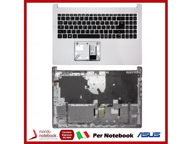 Tastiera con Top Case ACER Aspire A515-55 A515-55G (Silver) Italiana