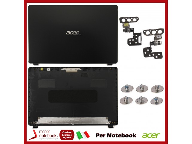 KIT Cover LCD + Cerniere + Viti per Acer Aspire 3 A315-42 A315-42G A315-54 A315-54K A315-56