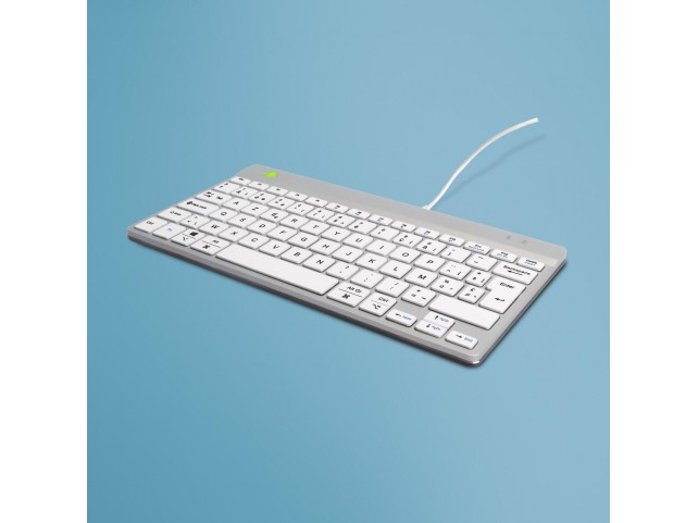 R-Go Tools R-Go Compact Break keyboard  AZERTY (BE), wired, white