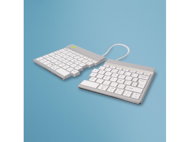 R-Go Tools R-Go Split Break keyboard  AZERTY (BE), bluetooth, white