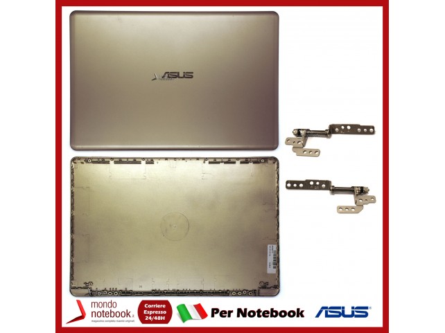 KIT Cover LCD + Cerniere ASUS X510 X510UA X510UF X510UN X510UQ S510 (Rose Gold) Versione 1 (Compatib