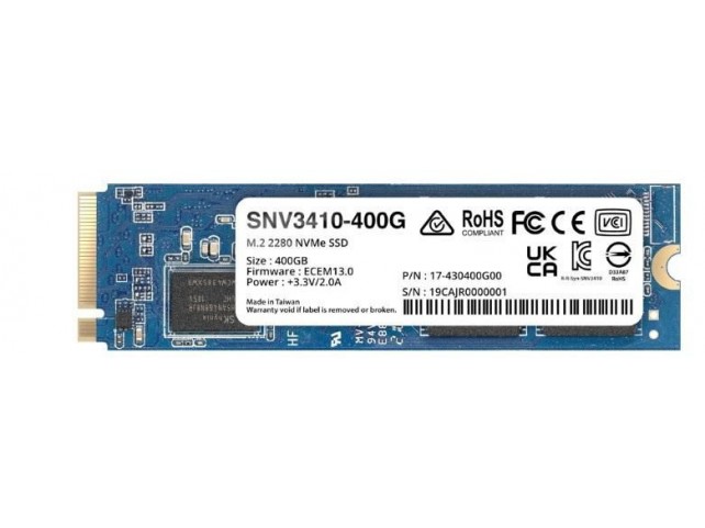 Synology NV3410 M.2 NVME SSD 400GB M.2  2280 NVME - Solid State Disk