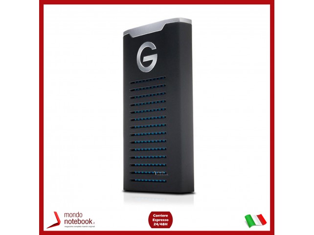 G-Technology 500 GB G-DRIVE Mobile SSD ,SSD Portatile, fino a 560 MB/s, Impermeabile, Resistente a U