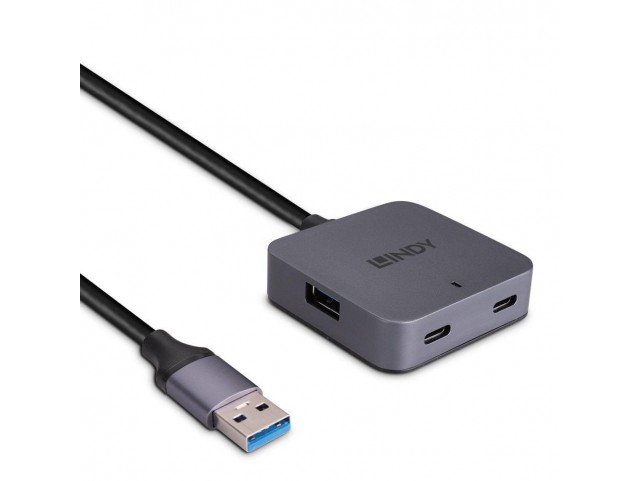 Lindy Interface hub USB 3.2 Gen 1  (3.1 Gen 1) Type-A 5000