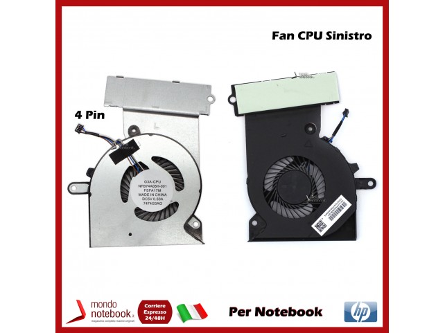 Ventola Fan per HP Omen 17-AN 15-CE (CPU) Left