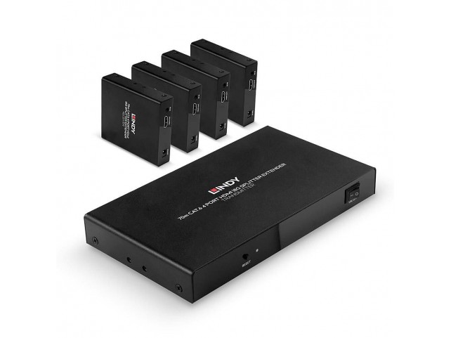Lindy 70M 4 Port Cat.6 Hdmi 4K60  Splitter Extender