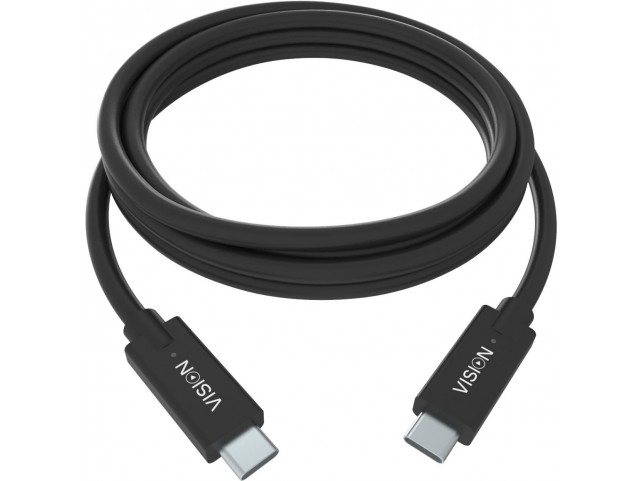 Vision Usb Cable 1 M Usb 3.2 Gen 1  (3.1 Gen 1) Usb B Usb C Black