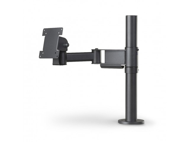 Ergonomic Solutions SpacePole Screen Mount with  300mm Elbow Arm - BLACK