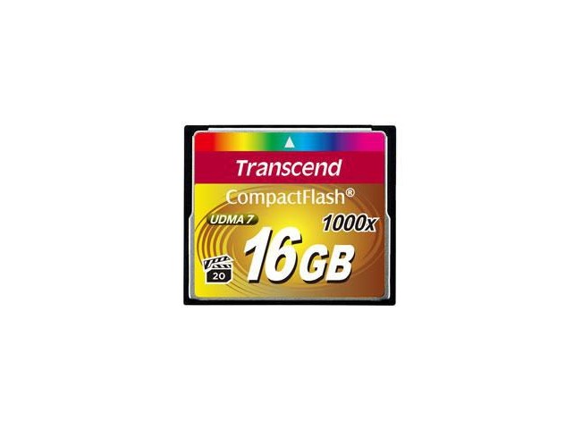 Transcend CF 1000X 16GB  CompactFlash Card 1000x 16GB
