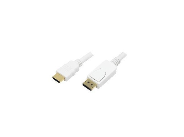 LogiLink Display Port to HDMI cable wh  2m