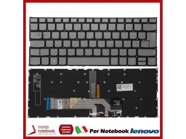 Tastiera Notebook Lenovo Yoga C640-13IML (Dark Grey) Italiana