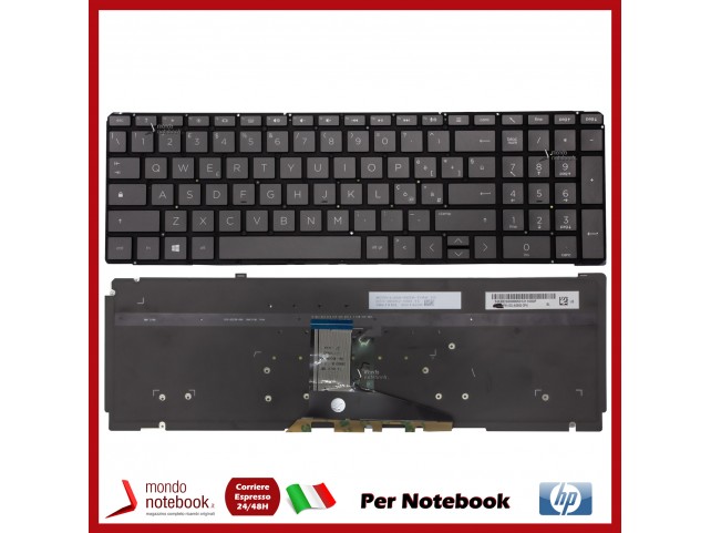 Tastiera Notebook HP Spectre x360 15-EB Grey Italiana Retroilluminata