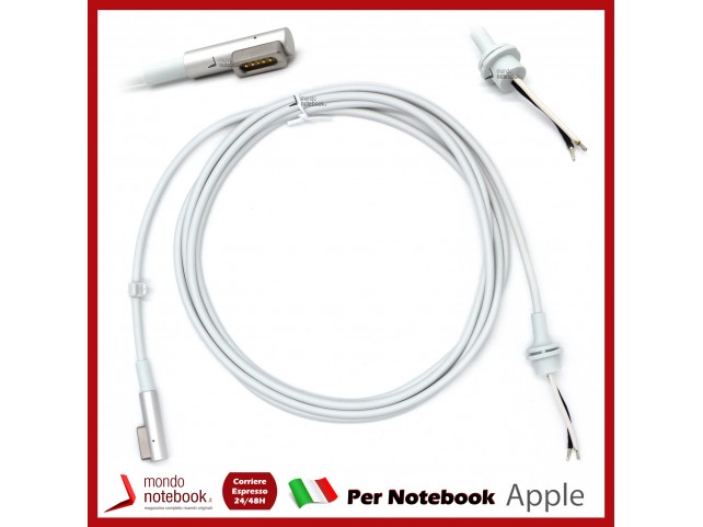 Cavo Alimentazione con Connettore per Alimentatore APPLE MagSafe 1 (5 Pin) 45W 60W 85W (1.8mt)