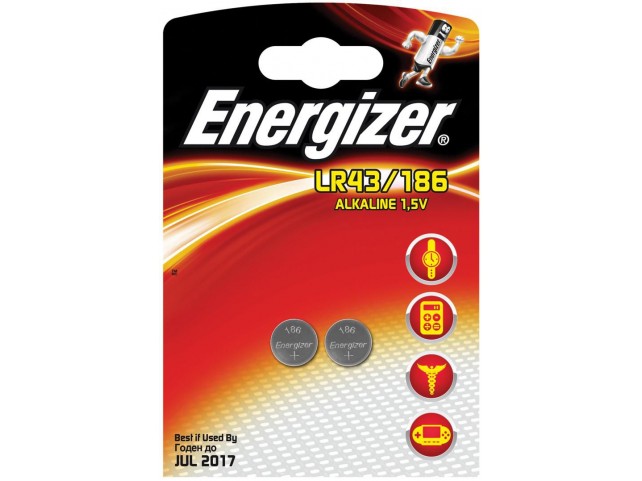 Energizer ALKALINE LR43/186 2PK  EN-639319