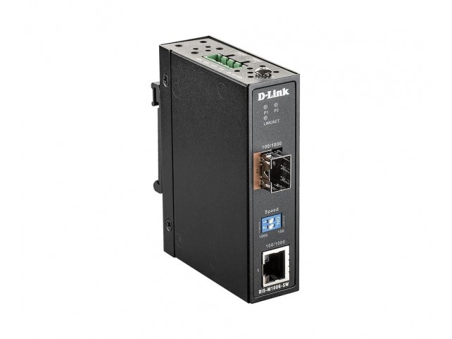 D-Link 10/100/1000 Mbps to SFP  Industrial Media Converter