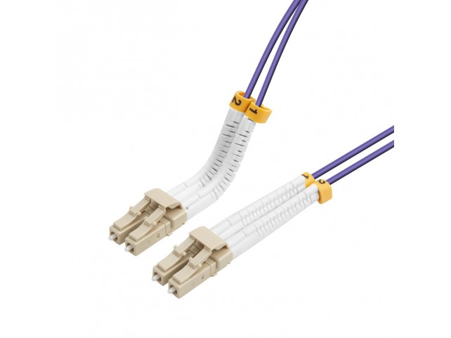 Lanview Bendable LC-LC Multimode  fibre cable duplex 1m OM4