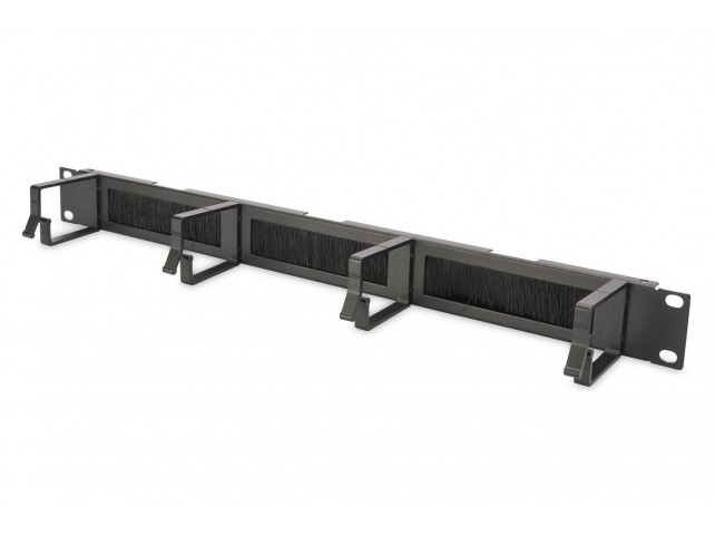 Digitus 1U cable management panel  with brush entries 4x