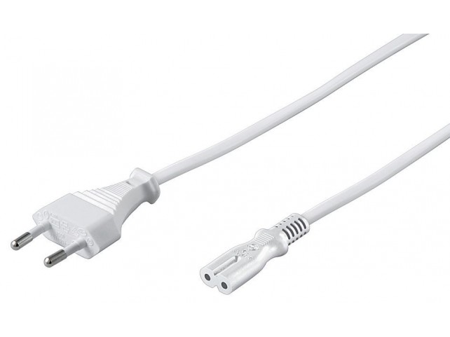 MicroConnect Power Cord EU Type C - C7 1m  H03VVH2-F 3X0 75MM2 2.5A