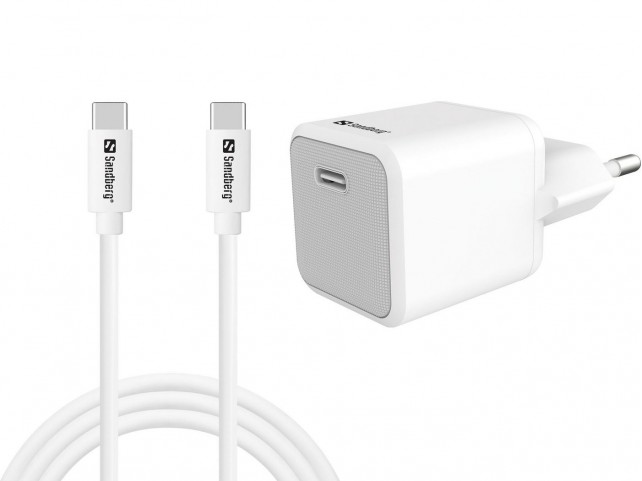 Sandberg USB-C AC Charger +USB-C gt/ C  1M