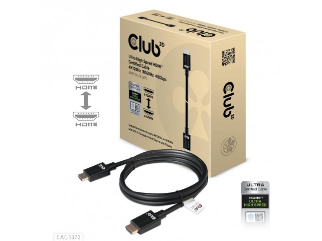 Club3D Ultra High Speed Hdmi  4K120Hz 8K60Hz Certified