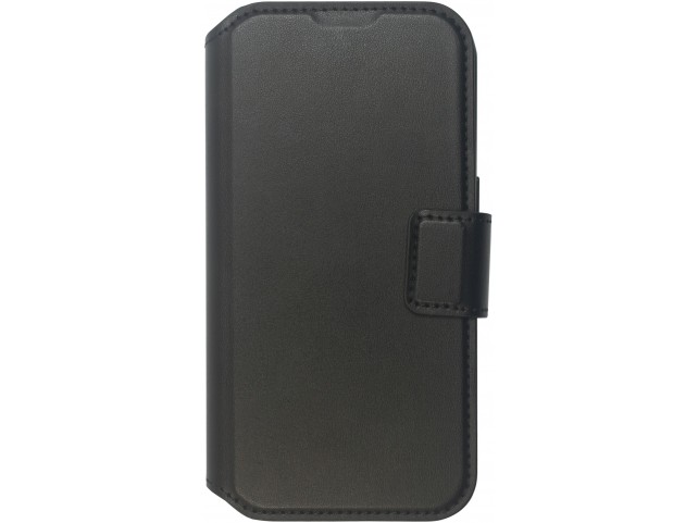 eSTUFF INFINITE MILAN iPhone 16 Plus  Black Wallet Cover. Material: