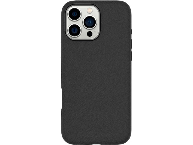 eSTUFF INFINITE VENICE iPhone 16 Pro  Black Leather Magnetic Cover.