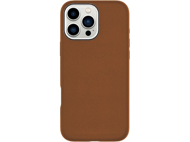 eSTUFF INFINITE VENICE iPhone 16 Pro  Brown Leather Magnetic Cover.