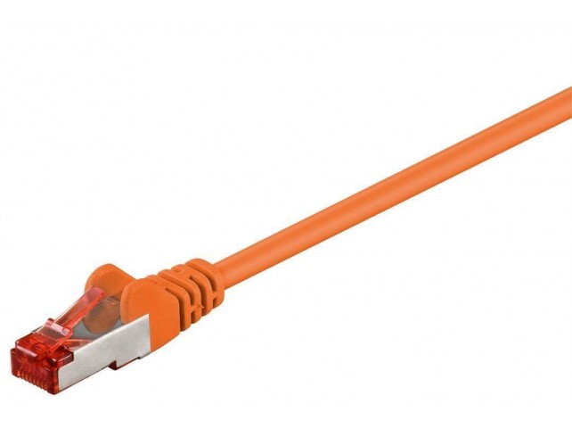 MicroConnect S/FTP CAT6 25m Orange LSZH  PiMF (Pairs in metal foil)