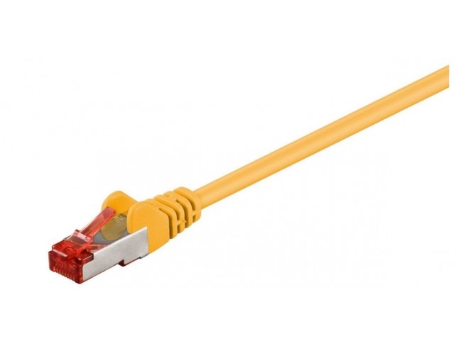MicroConnect S/FTP CAT6 50m Yellow LSZH  PiMF (Pairs in metal foil)