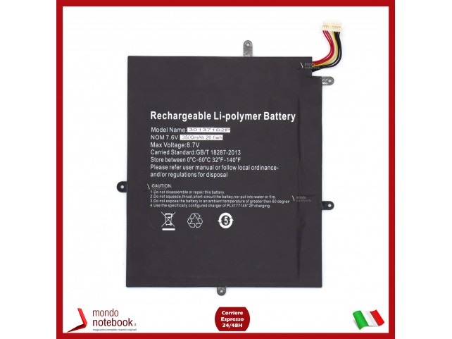 Batteria H-30137162P JJY28137162P per JUMPER Teclast F5 MaxBook Y11 H1M6