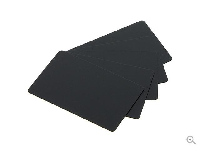 Evolis PVC-U plastic cards, 500 pcs.  30 mil, mat blank black