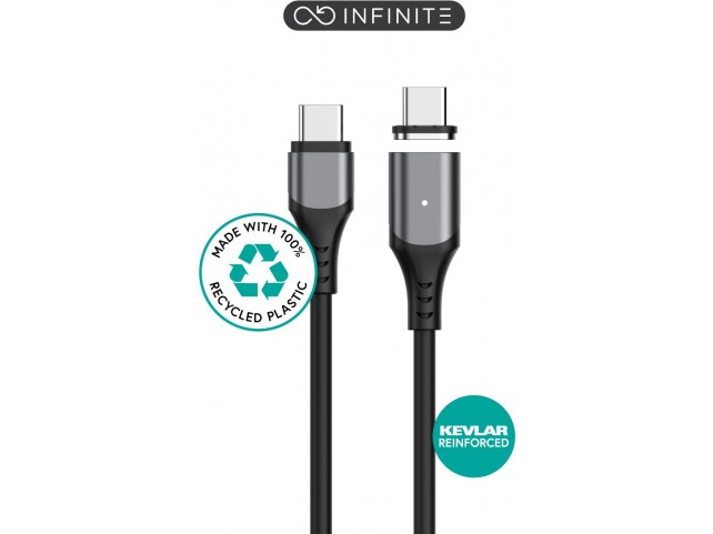eSTUFF INFINITE Magnetic USB-C - C  2.0 Cable PD100W 480 Mbps