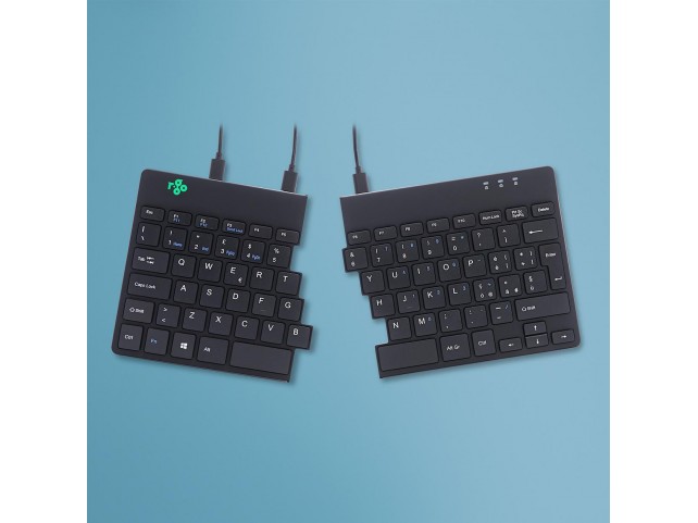 R-Go Tools R-Go Split Ergonomic Keyboard  QWERTY (IT) black wired