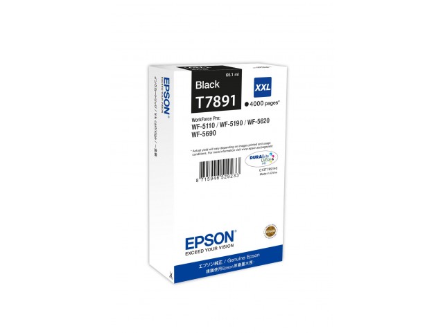 Epson T7891 Black Ink Cartridge XXL  Ink Cartridge XXL Black