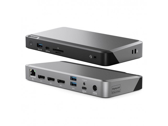 Alogic Dx3 Triple 4K Display  Universal Docking Station -