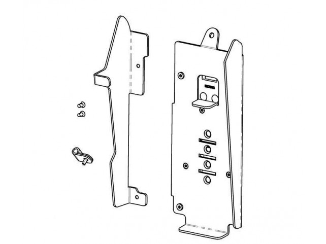 Havis Metal FlexiPole Backplate for  Castles S1F2 Payment Terminal