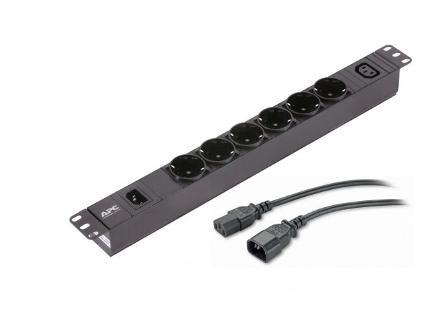APC Easy PDU EPDU1010B-SCH Basic  1U 10A 230V 6x Schuko 1x