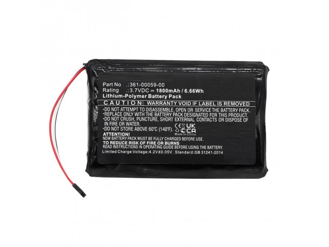 CoreParts Battery 6.66Wh Li-Pol 3.7V  1800mAh Black for GPS