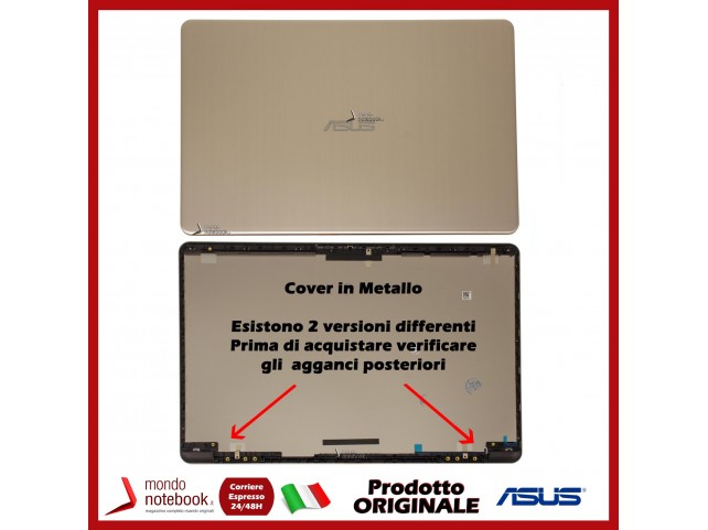 Cover LCD ASUS X510 S510 F510 (Rose Gold) Metal Originale Versione 1 (Dipslay HD e FULL HD)