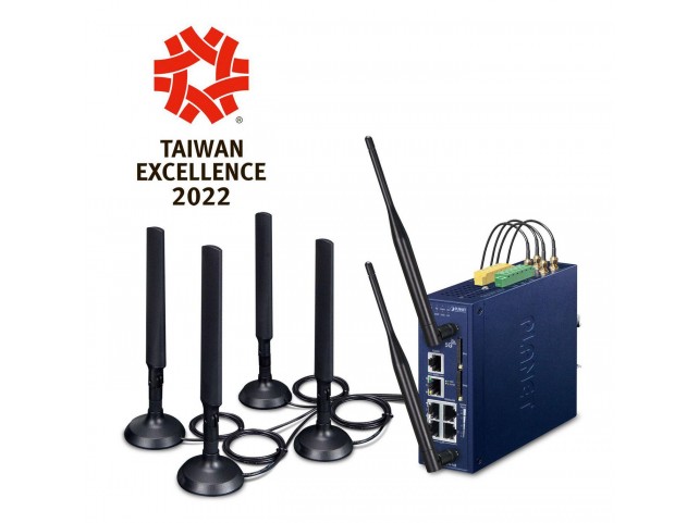 Planet Industrial 5G NR Cellular  Wireless Gateway with 5-Port