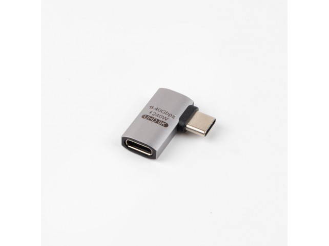 MicroConnect Premium USB4 Gen 3x2 USB-C  angeled adapter 40Gbps 240W