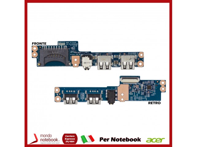 Board USB ACER TMP238-M V3-372 V3-372T - 55.G7BN1.001