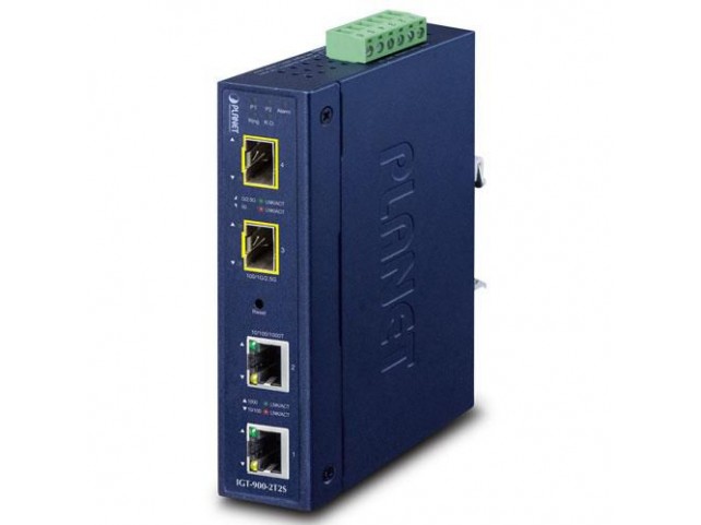 Planet Industrial 2-Port  10/100/1000T + 2-Port