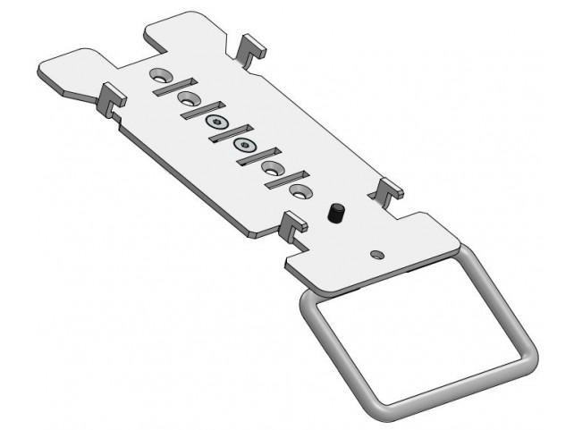 Ergonomic Solutions Keyhole Plate for Banksys  Yomani -Black- MOQ 25