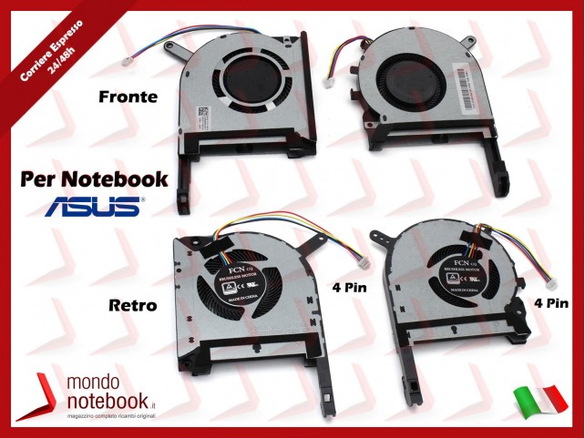 Ventole Dual Fan ASUS Strix TUF 6 FX505 FX505G FX505GE FX705 (Coppia) Originale