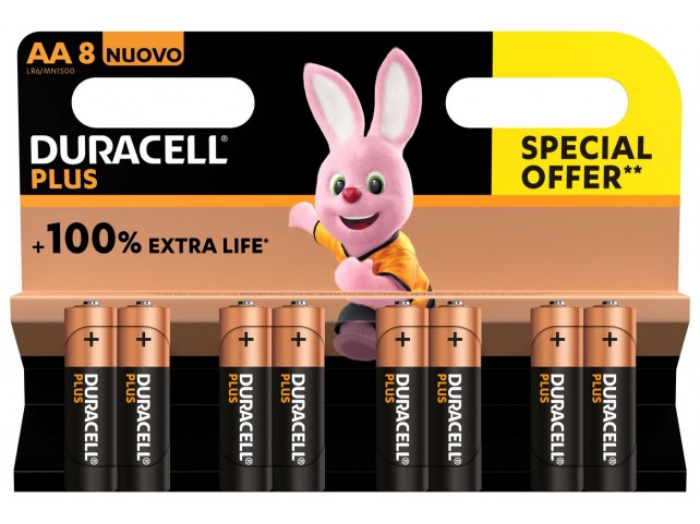 Duracell Plus 100 Single-Use Battery  Aa Alkaline