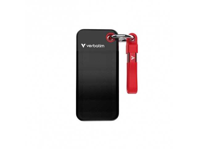 Verbatim Pocket SSD USB 3.2 Gen 2 1TB  Black/Red