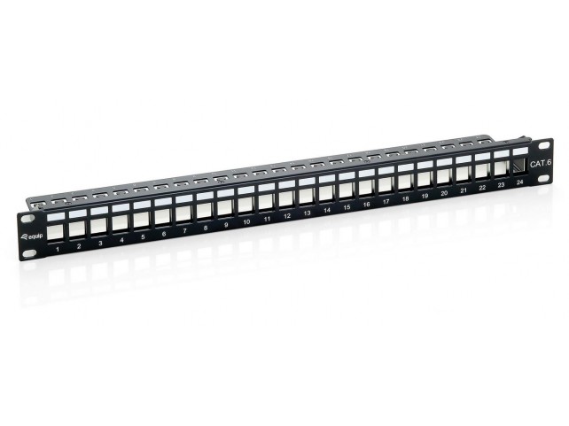 Equip PatchPanel Cat.6 24 Port equip  24-Port Keystone Cat.6