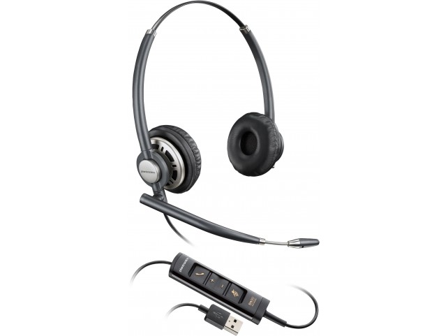 Poly HW725 USB Stereo  Corded Headset w/USB