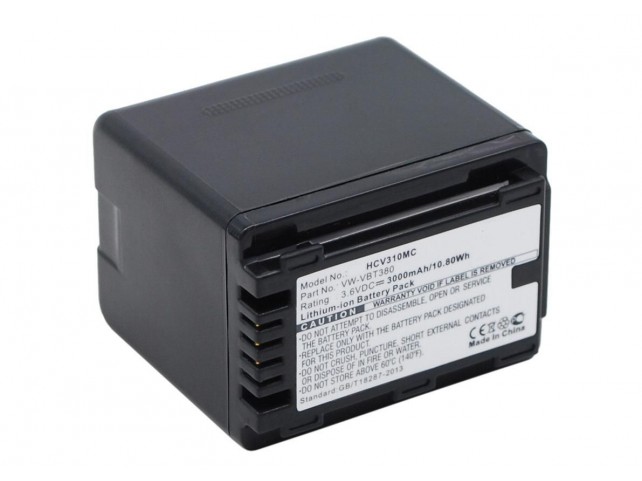 CoreParts Camera Battery for Panasonic  11Wh Li-ion 3.6VV 3000mAh
